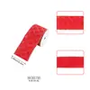 Decoraciones Navideñas Personalizadas Cinta de Terciopelo con Temática Navideña Tela de Terciopelo con Borde de Alambre y Cinta de Lino Sintético