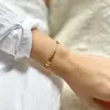 Pulsera de Cadena con Forma de Hoja de Acero Inoxidable Nueva Transfronteriza Europea y Americana, Joyería Simple, de Moda, Personalizada y Versátil para Mujeres