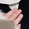 Requintado Hot Selling Smile Ear Line High-grade Sense Full Diamond Zircon Tassel Brincos Mulheres Elegante Super Fada Luz Brincos de Luxo