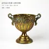 Vaso Clássico com Pé Alto Suporte para Flores Vaso de Flores Arte em Ferro Envelhecido Retrô Estilo Europeu Urna de Flores para Casamento Adereço para Fotos