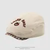 Boina de Pana para Niños Melard al por Mayor Sombrero de Bebé para Exteriores de Otoño Oso Bordado Gorra de Visera para Niños