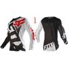 Traje de Descenso FOX Camiseta Traje de Ciclismo de Montaña Traje de Carreras de Motocross Verano Manga Larga Top para Hombre