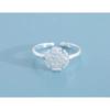 Anillo Minimalista para Mujer, Moderno y Único, Diseño Abierto Ajustable, Anillo para Dedo Índice, Joyería Versátil, Apilable, Incrustación de Circonita
