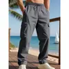Comércio Exterior Marca Americana Moderna Calças Cargo com Bolso Grande Calças Largas Masculinas Calças Casuais Amazon Calças de Perna Reta Mais Vendidas Masculinas
