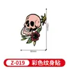 Pegatinas de Tatuaje Temporales Frescas Estilo Retro Americano Impermeables Duraderas Flores Pintadas a Mano Margaritas Plantas Pegatinas para Brazo Clavícula