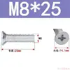 Tornillos de Cabeza Avellanada de Cruz Acero al Carbono Galvanizado Tornillos de Cabeza Plana M3M4M5M6 Fijaciones Multiespecificación Venta al por mayor en stock