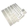 Conector de aço inoxidável espessado, peça de conexão, peça reta, peça de ferro, código de ângulo plano, peça de fixação de canto