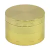 Popular Transfronterizo 63mm50mm40mm Cuatro Capas Plano Aleación de Zinc Molinillo de Humo Multicolor