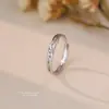 Anillos de Pareja Rosa Espinosa Plata Pura s999 Estilo Nicho Anillos de Pareja de Plata Maciza Anillos Abiertos Ajustables Simples