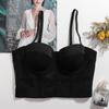 Camisola europea y americana sin ropa interior ropa exterior corsé de espiga suave chica primer amor estilo hermosa espalda cruzada pecho club nocturno sexy top