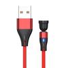 Cable de datos de carga rápida 3A con atracción magnética giratoria 540 grados 7 pines cable de carga magnético redondo tres en uno cable de atracción magnética doblado