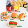 Brinquedo de Comida Simulado Hambúrguer Squishy Criativo Alívio de Estresse Silicone de Grau Alimentício Rebound Lento Brinquedo Squishy para Crianças