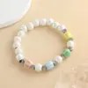 Pulsera de Cerámica Estilo Dopamina Ins para Mujer, Lujo Accesible, Gama Alta, Pulsera Hecha a Mano con Cuentas de Libélula Estilo Chino, Regalo para Estudiantes