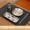 Conjunto de Utensílios para Churrasco em Aço Inoxidável 304 Prato para Molho de Panela Quente Coreana Configuração de Mesa Hashis Colher Copo de Água
