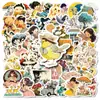 Caderno de Papelaria com 56 Adesivos de Conto de Fadas Não Repetitivos Personagens de Animais Fofos Adesivos de Grafite Novo Estilo