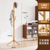 Perchero de Madera Maciza Duradero para Sala de Estar, Dormitorio, Mesita de Noche, Perchero Simple de Madera Maciza, Perchero de Madera de Haya de Pie