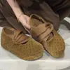 Sapatilhas Mary Jane de bolinhas com plataforma para mulheres, nova coleção outono 2026, sapatos de sola grossa para mulheres baixinhas, perfeitas com saias, estilo Birkenstock de sola macia