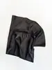 Saia Midi Acetinada de Acetato Plus Size Petite com Caimento Feminina Primavera Verão Cor Sólida Cintura Alta Bodycon Saia Sereia Comprimento Médio
