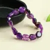 Pulseira de Ametista Natural Ai Yu Formato Irregular Transmissão ao Vivo de E-commerce Atacado Transfronteiriço S5030803