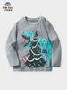 25 Ropa Infantil Transfronteriza Europea y Americana Otoño e Invierno Navidad Camisetas de Manga Larga con Estampados de Dibujos Animados Jerseys Infantiles en Stock Venta al por Mayor
