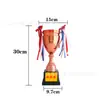 Vela Metal Oro Plata Bronce Trofeo de Premio Reunión Deportiva Baloncesto Fútbol Reunión Deportiva Medalla de Competición Sin Tapa Con Tapa Imprimir Logotipo