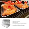 Bandeja para Hornear con Agujeros Papel de Aluminio para Hornear Resistente al Calor de Horno y Estufa Cuadrada de Gran Capacidad Freidora de Aire Picnic Exterior
