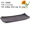 Plato rectangular negro de melamina vajilla japonesa para hot pot plástico esmerilado imitación porcelana plato para platos fríos plato para sushi plato para barbacoa plato plano