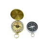 Brújula de Exterior Portátil Montañismo Camping Multifuncional Tapa abatible Brújula Luminosa Reloj de Bolsillo de Cobre Puro Portátil Luminoso