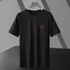 Atacado do Fabricante Tops de Verão de Manga Curta Estampa de Padrão Simples Tops Soltos Versáteis Camisetas Finas de Manga Curta Masculinas