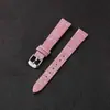 Pulseira de Relógio em Lona de Sarja Ultrafina com Pequenas Cores Macaron Estilo Chanel, Pulseira de Relógio Macia à Prova d'Água Multicor para Homens e Mulheres, Em Estoque