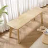 Banco Largo de Madera Maciza Nórdico para Sala de Estar, Mesa de Comedor, Banco de Madera de Lujo Ligero Moderno, Banco de Extremo de Cama de Nogal para Cambiarse los Zapatos