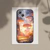 Para iPhone15 funda de teléfono móvil de fantasía de bosque de hongos de comercio exterior