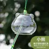 Sino dos Ventos Pendurado Flor de Cerejeira Vidro Transparente Tipo Pendurado Arranjo de Cena de Área Cênica Sino dos Ventos Estudante D