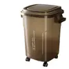 Cubo de basura de gran capacidad para cocina, Contenedor de almacenamiento estrecho de lujo, Alto valor estético para sala de estar y oficina, Papelera de almacenamiento para el hogar