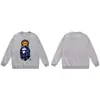 Moletom BAPE com estampa de cabeça de macaco estilo japonês, tendência transfronteiriça, gola redonda, unissex, corte solto, jaqueta de manga curta para outono e inverno