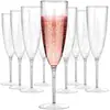 Copa de Champán Desechable de Plástico de 210ml Copa de Vino Tinto Copa de Vino Transparente Plástico Engrosado