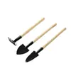 Set de Herramientas para Jardinería de Suculentas Juego de Tres Piezas Pala para Plantar Flores en Maceta Casera Pala Pequeña Paleta Rastrillo Pequeño Bonsái
