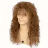 Moda Punk Metal Rock Estilo Cabelo Longo Cacheado Fibra Química Touca Masculina Naturalmente Volumoso Comércio Exterior Venda Quente Pronta Entrega Atacado