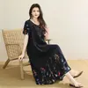 Vestido de Algodón Artificial Estilo Nuevo 2026 para Mujer, Vestido Largo de Algodón Holgado de Verano para Mamás