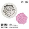 Molde de silicona para trazado de líneas de tulipán y camelia, molde para vela con aroma a rosa, molde para arcilla con pegamento, molde para cerámica blanda