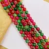 Pulseira de Contas Soltas de Ágata Bicolor Natural Contas para DIY Pulseira Tecida à Mão de Cristal Acessórios de Joias