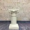 Casamento Coluna Romana Dourada Vaso de Flores Prateleira Guia de Estrada Listrado Europeu Troféu Fibra de Vidro Adereços de Casamento