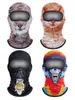 Ciclismo de Invierno Cortavientos con Capucha Leche de Seda Engrosada Cepillada Cálida Máscara Estampado de Orangután Protector de Cuello Viento Frío y Sombrero de Nieve