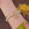 Pulsera de Mariposa de Cristal Ojo de Gato Douyin para Mujer Diseño Nicho Ins Pulsera Luz de Luna Gris Pulsera DIY Regalo para Estudiante
