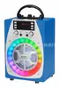 Nuevo WS601 micrófono portátil multifuncional de 4 pulgadas con radio soporte para teléfono móvil altavoz Bluetooth karaoke portátil para exteriores