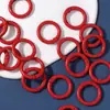 Variedad de metal de color opcional pintura abierta cierre de langosta anillo llavero colgante hecho a mano accesorios de joyería DIY