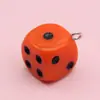 Dado de acrílico colorido 14mm, peneira de dados criativa, pingente de dado, pingente de bolsa, acessórios para joias DIY feitos à mão
