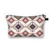 Bolsa de Cosméticos Estilo Étnico Vintage Poliéster Gran Capacidad Bolso de Mano Salida Portátil Almacenamiento de Cosméticos Lápiz Labial Bolsa de Lavado