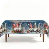 Vendas diretas transfronteiriças do fabricante: Toalha de mesa de Natal, toalha de mesa decorativa com estampa de Natal, toalha de mesa impermeável para uso doméstico e em restaurantes