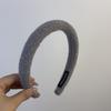 Diadema de Peluche Maillard Cápsula Otoño e Invierno 2023 Nuevo Estilo Francés Diadema Alta de Esponja para Cráneo Accesorios para el Cabello